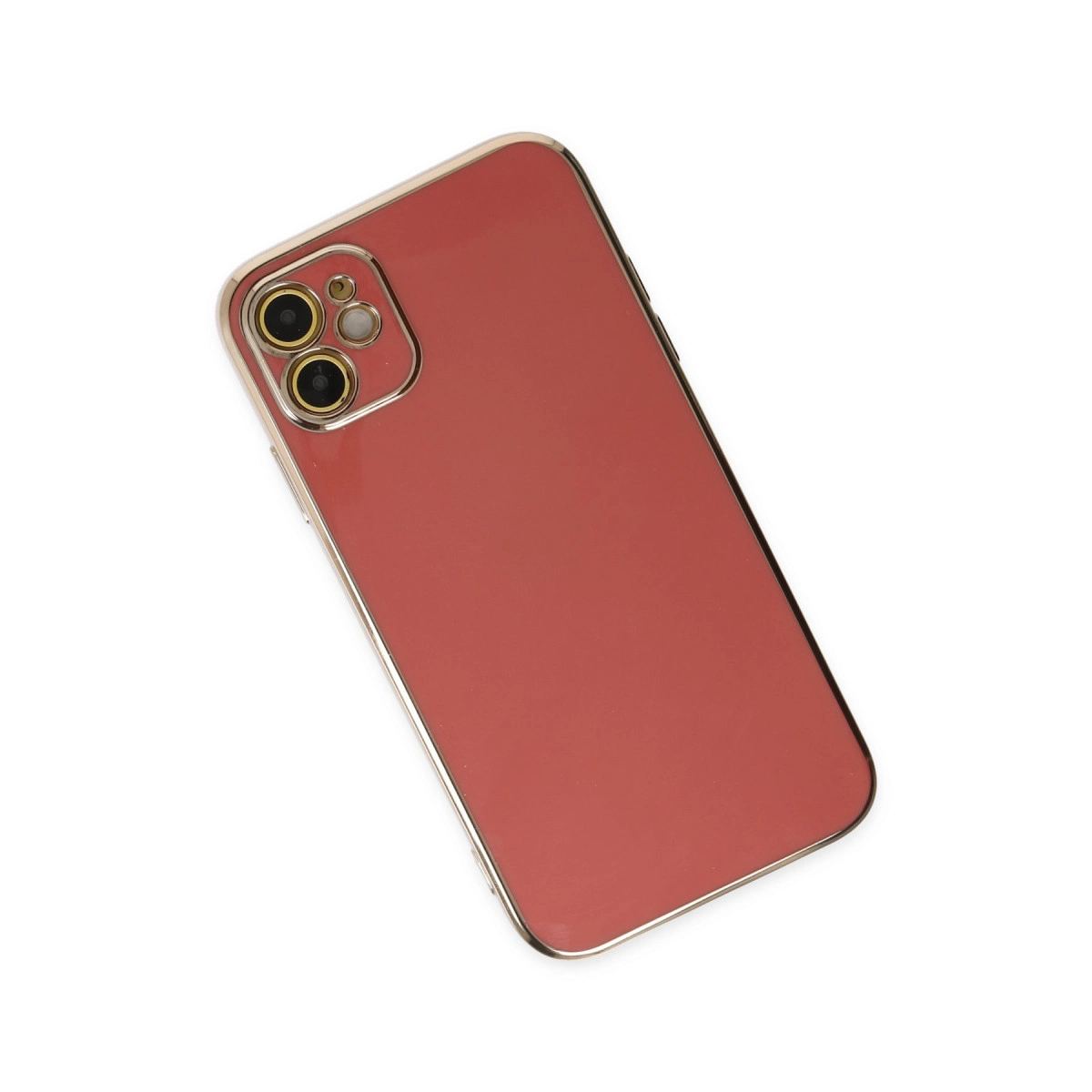 Apple İphone 12 Kılıf Volet Silikon - Kırmızı