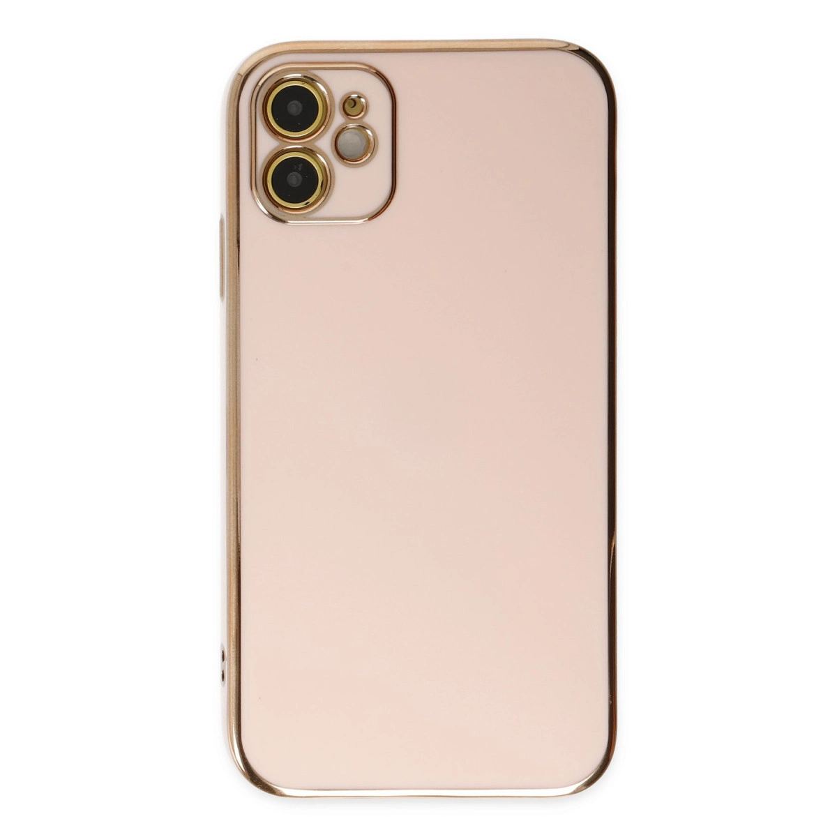 Apple İphone 12 Kılıf Volet Silikon - Pembe