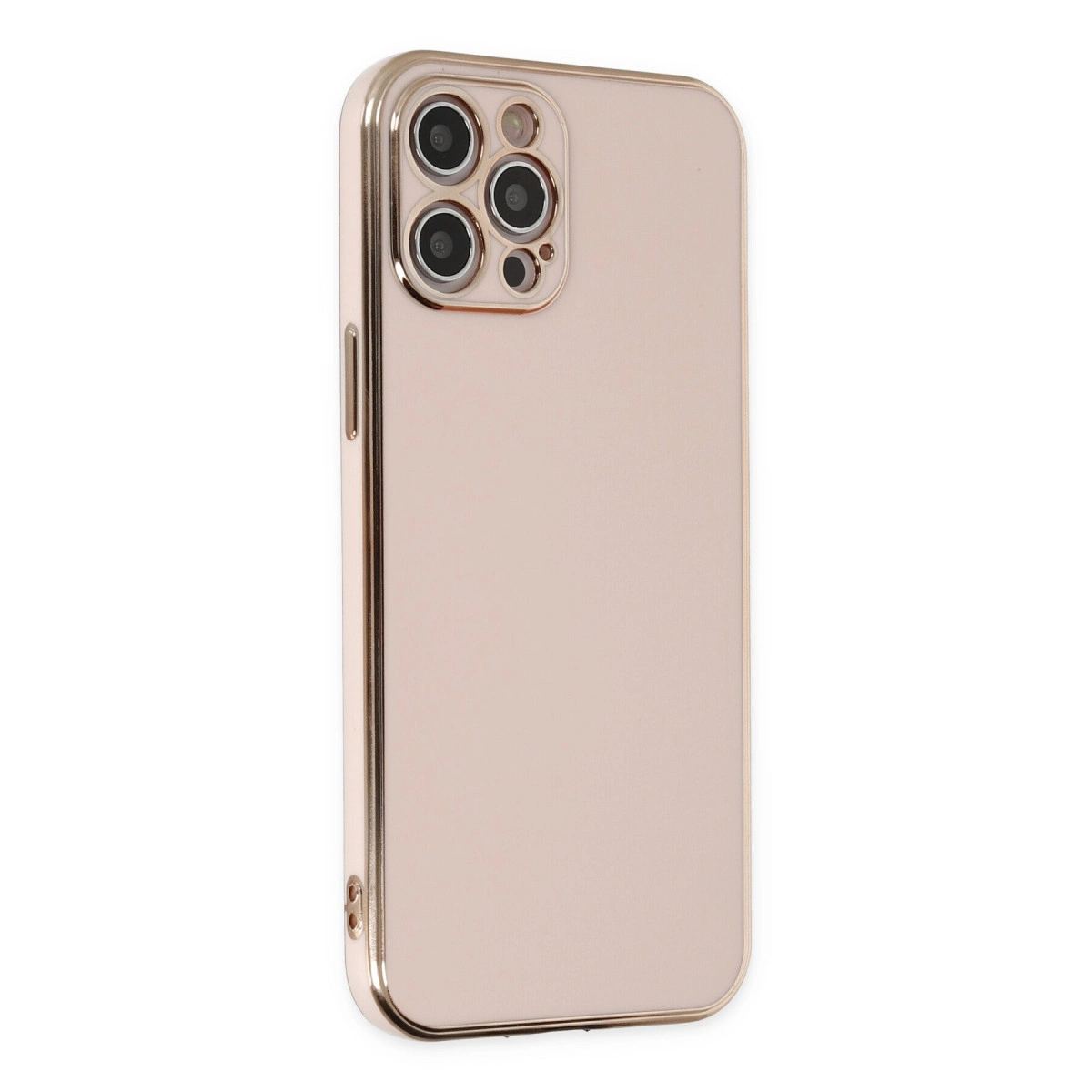 Apple İphone 12 Pro Kılıf Volet Silikon - Pembe