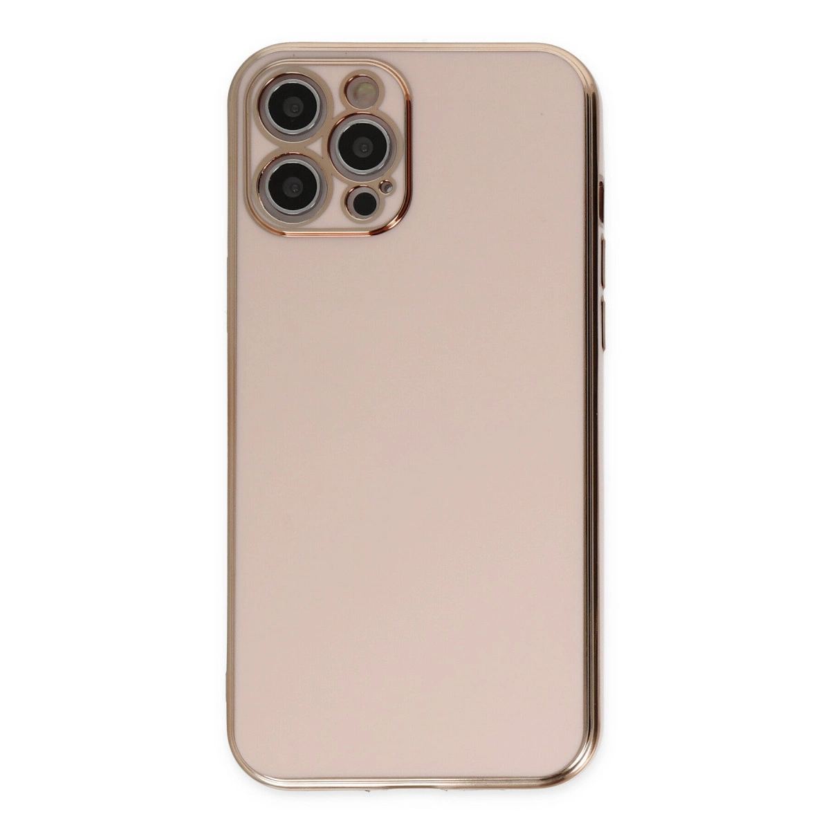 Apple İphone 12 Pro Kılıf Volet Silikon - Pembe