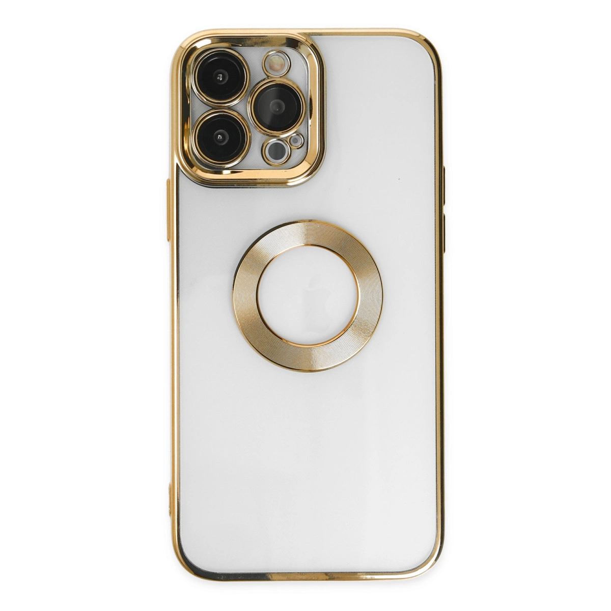 Apple İphone 14 Pro Max Kılıf Slot Silikon - Gold