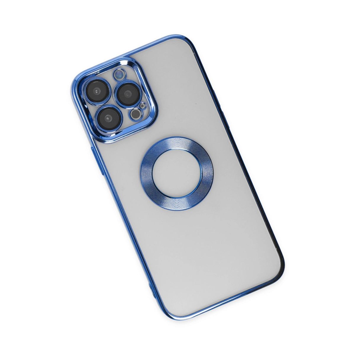 Apple İphone 14 Pro Max Kılıf Slot Silikon - Mavi