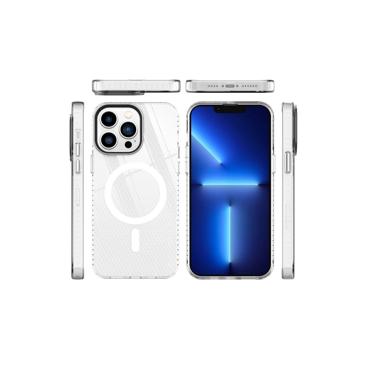 Apple İphone 14 Pro Kılıf Beta Magneticsafe Silikon - Şeffaf