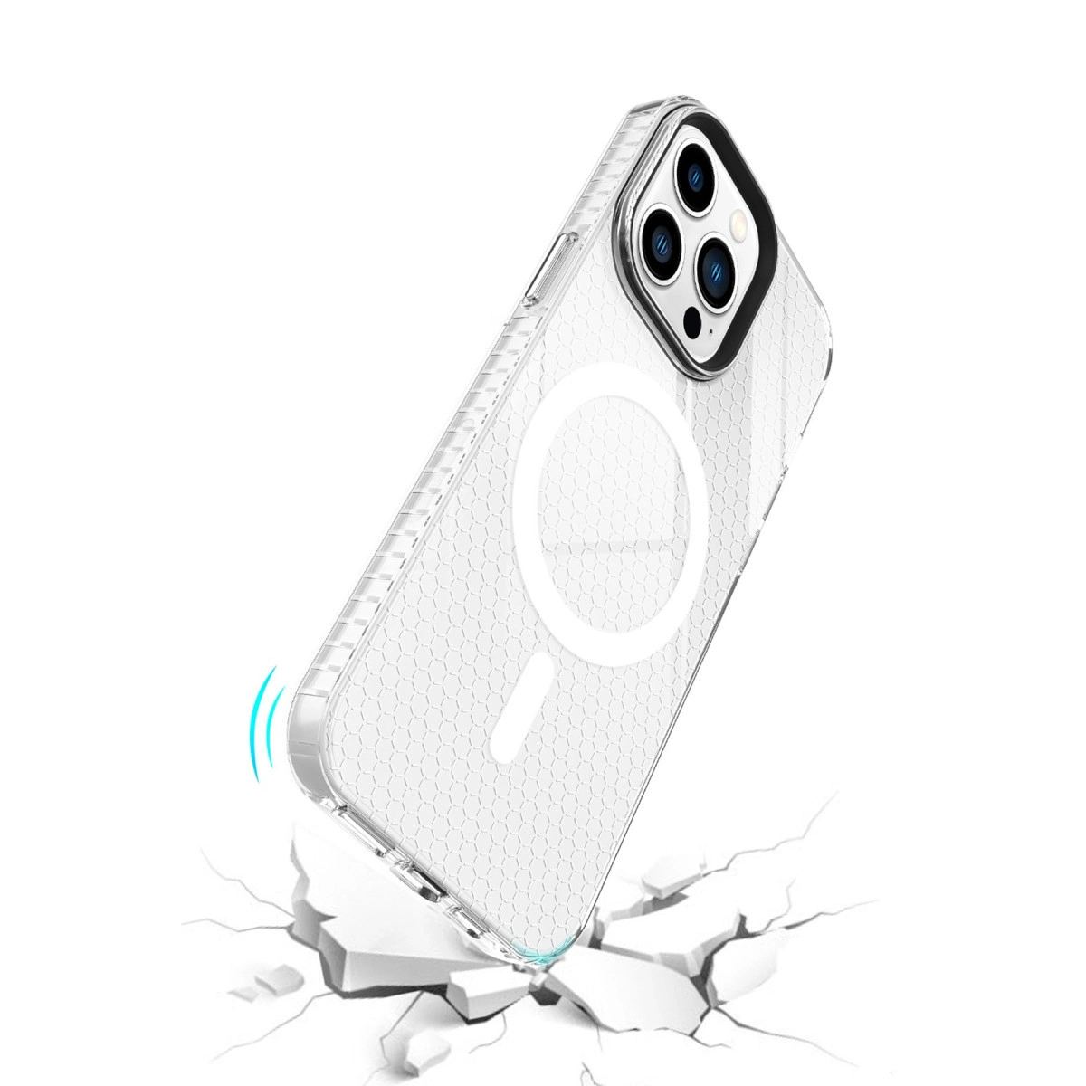 Apple İphone 14 Pro Kılıf Beta Magneticsafe Silikon - Şeffaf