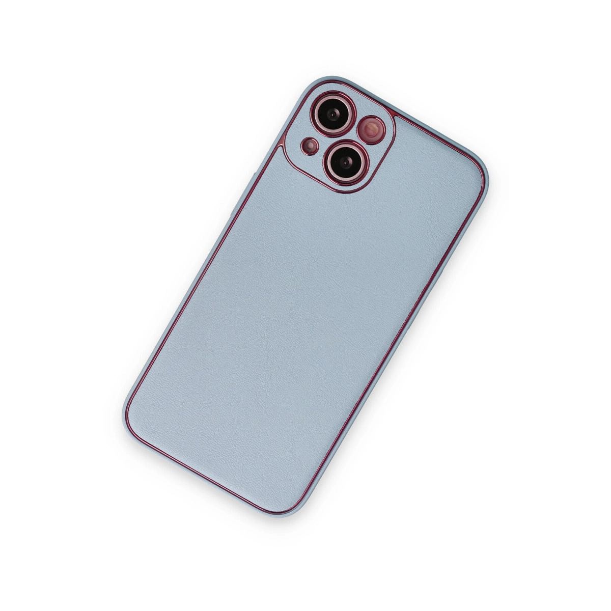 Apple İphone 14 Plus Kılıf Coco Deri Silikon Kapak - Sky Blue