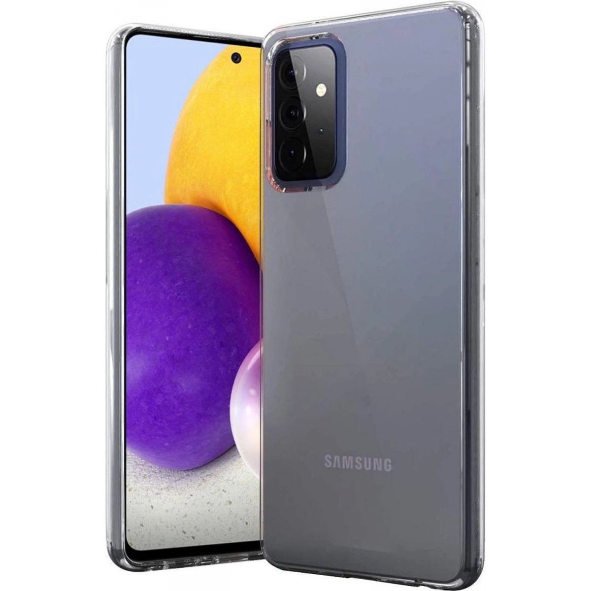 Samsung Galaxy A72 Kılıf Lüx Şeffaf Silikon