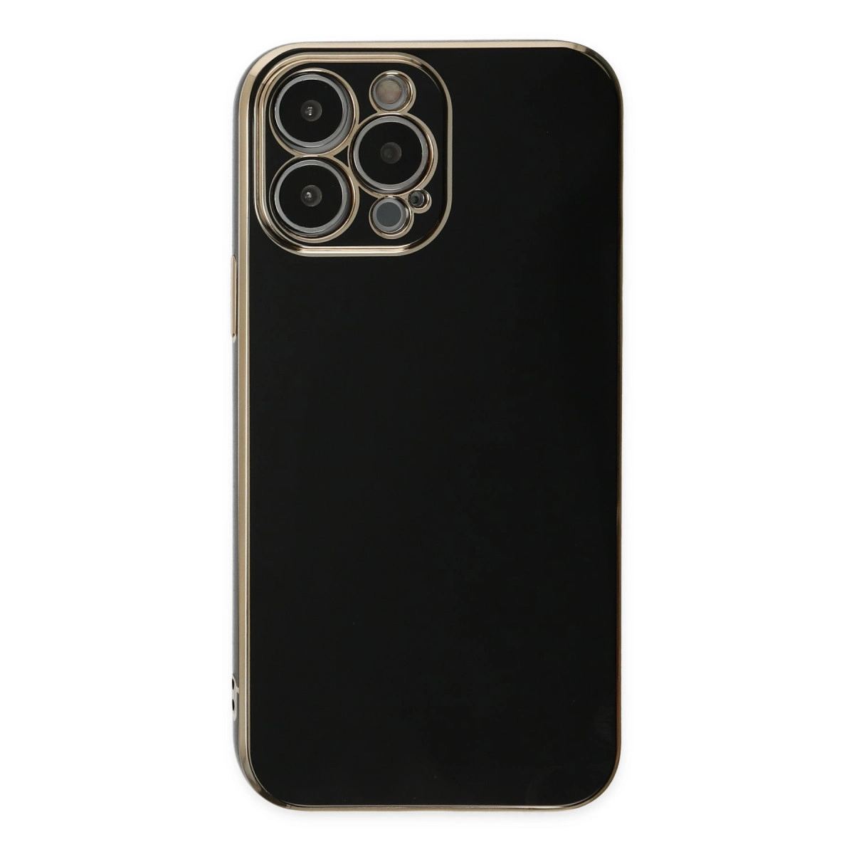 Apple İphone 14 Pro Max Kılıf Volet Silikon - Siyah