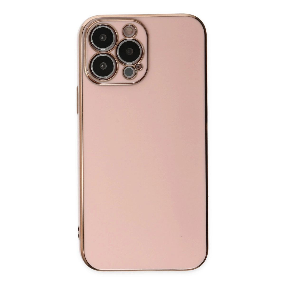 Apple İphone 14 Pro Max Kılıf Volet Silikon - Pembe