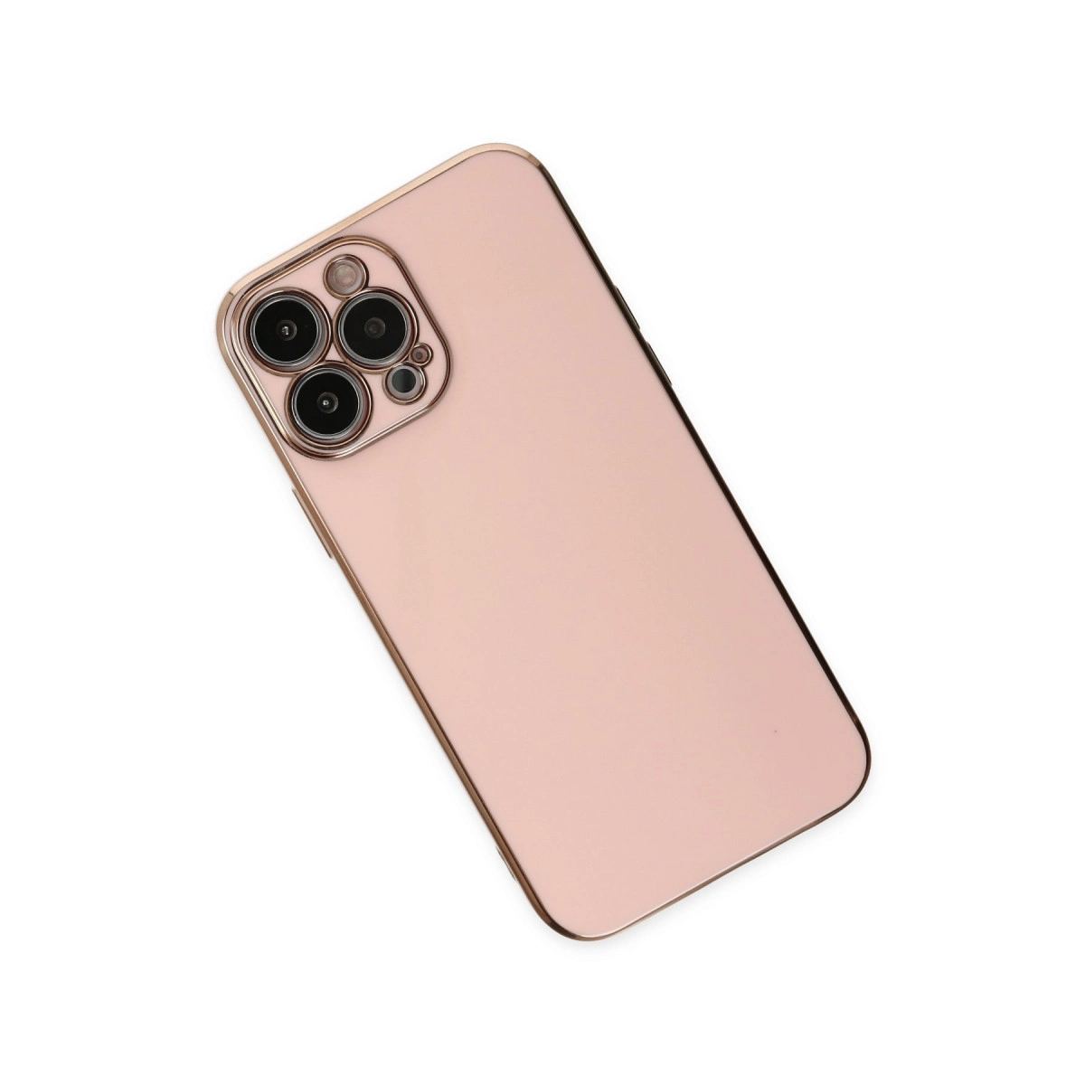 Apple İphone 14 Pro Max Kılıf Volet Silikon - Pembe