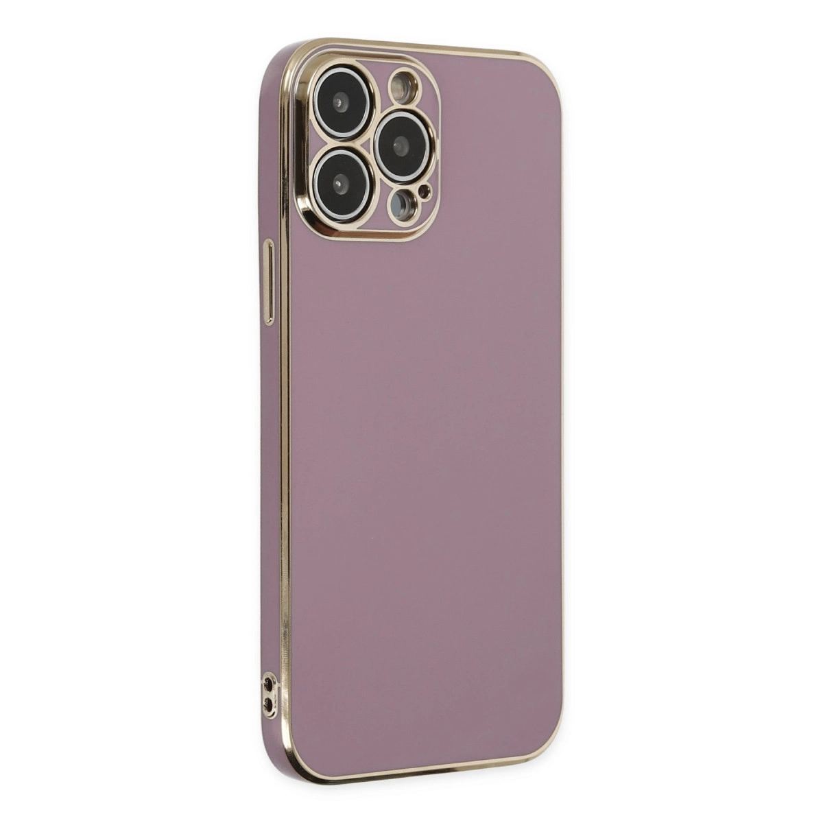 Apple İphone 14 Pro Max Kılıf Volet Silikon - Mor