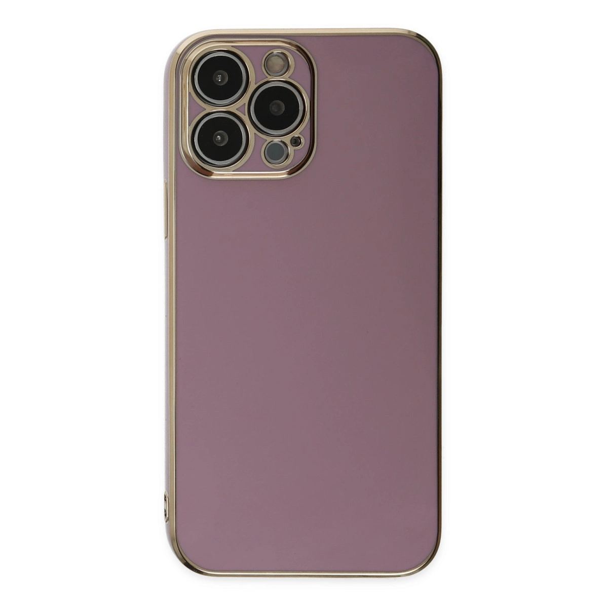 Apple İphone 14 Pro Max Kılıf Volet Silikon - Mor