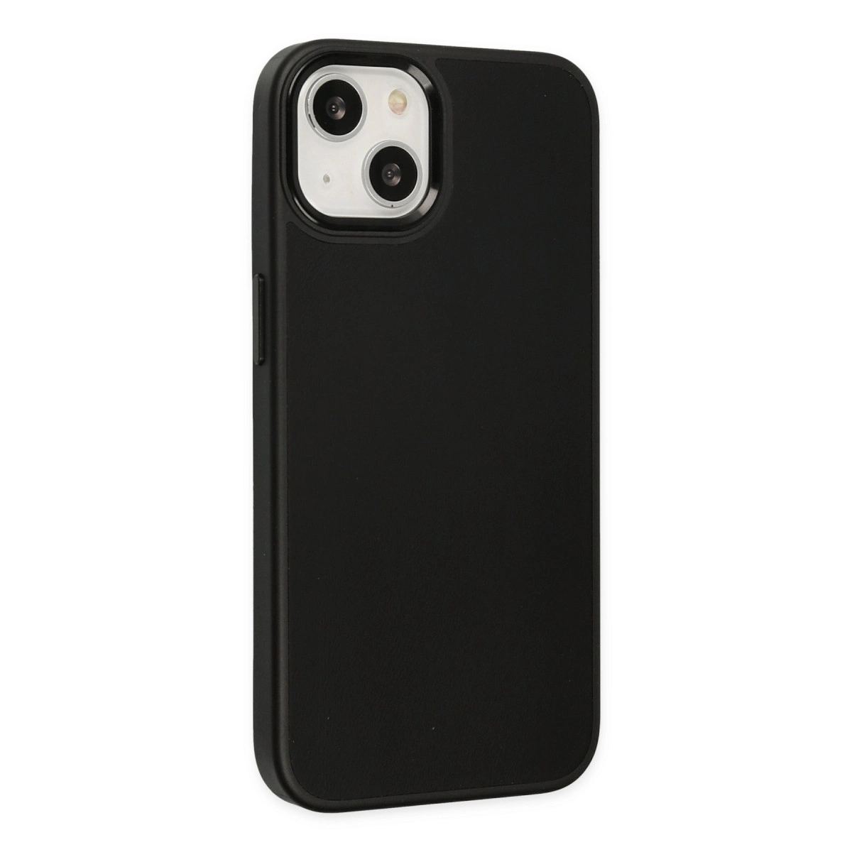 Apple İphone 14 Plus Kılıf Asya Deri Silikon - Siyah