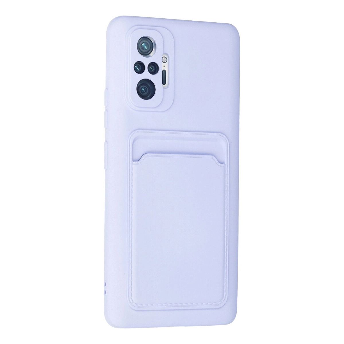 Xiaomi Redmi Note 10 Pro Kılıf Kelvin Kartvizitli Silikon - Lila