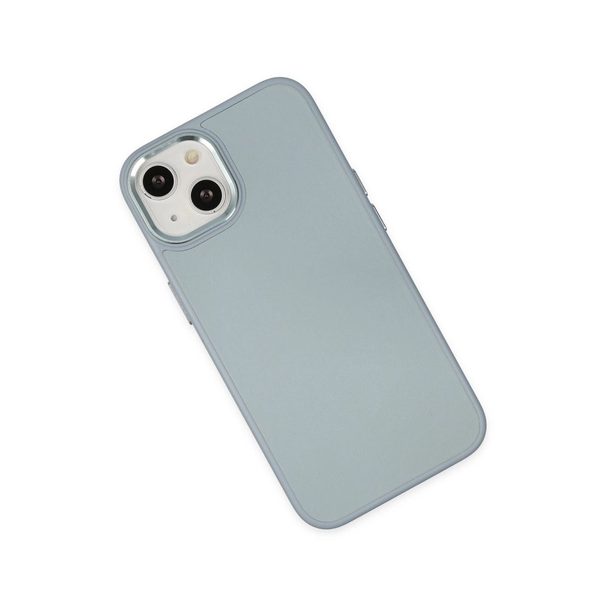 Apple İphone 14 Plus Kılıf Asya Deri Silikon - Sierra Blue