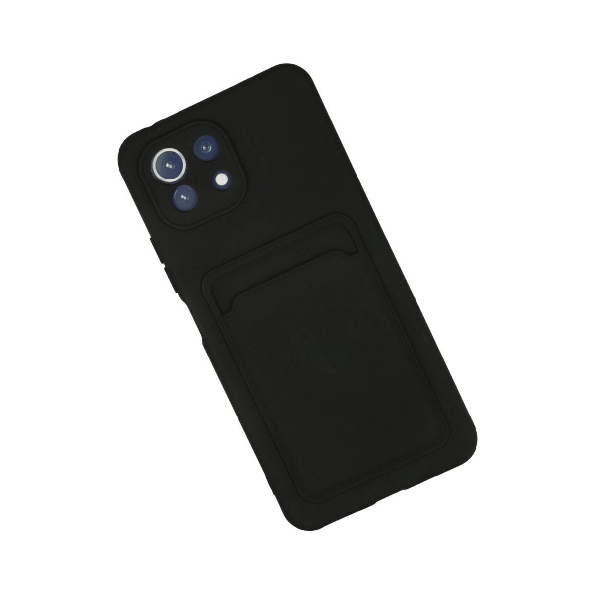 Xiaomi Mi 11 Kılıf Kelvin Kartvizitli Silikon - Siyah