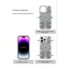 Apple İphone 13 Pro Max Kılıf Mekanik Bumper Kapak - Gümüş
