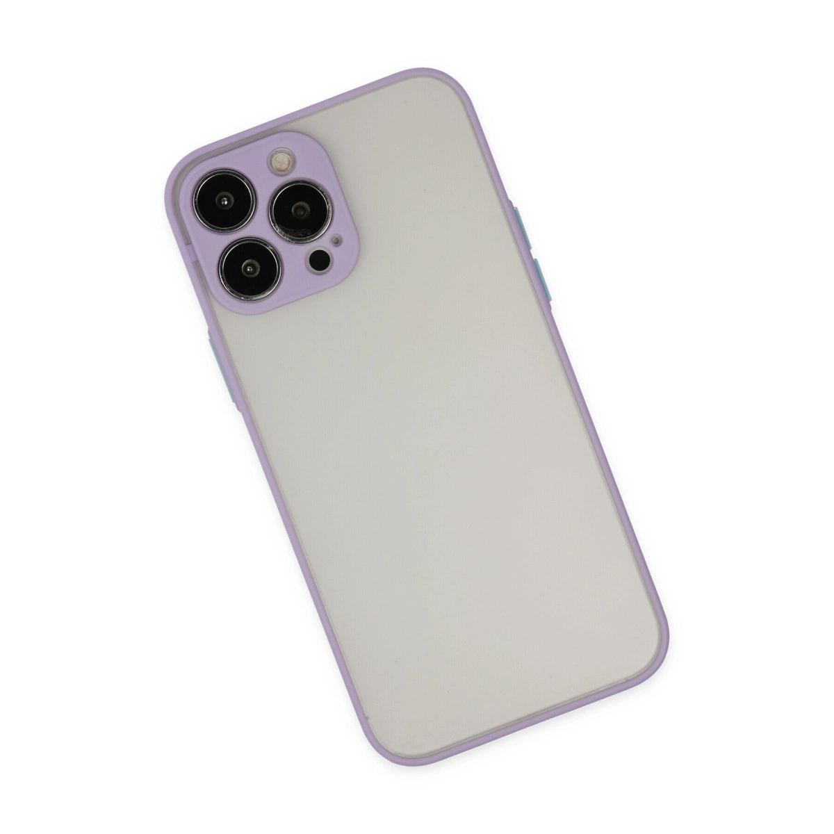 Apple İphone 14 Pro Kılıf Montreal Silikon Kapak - Mor