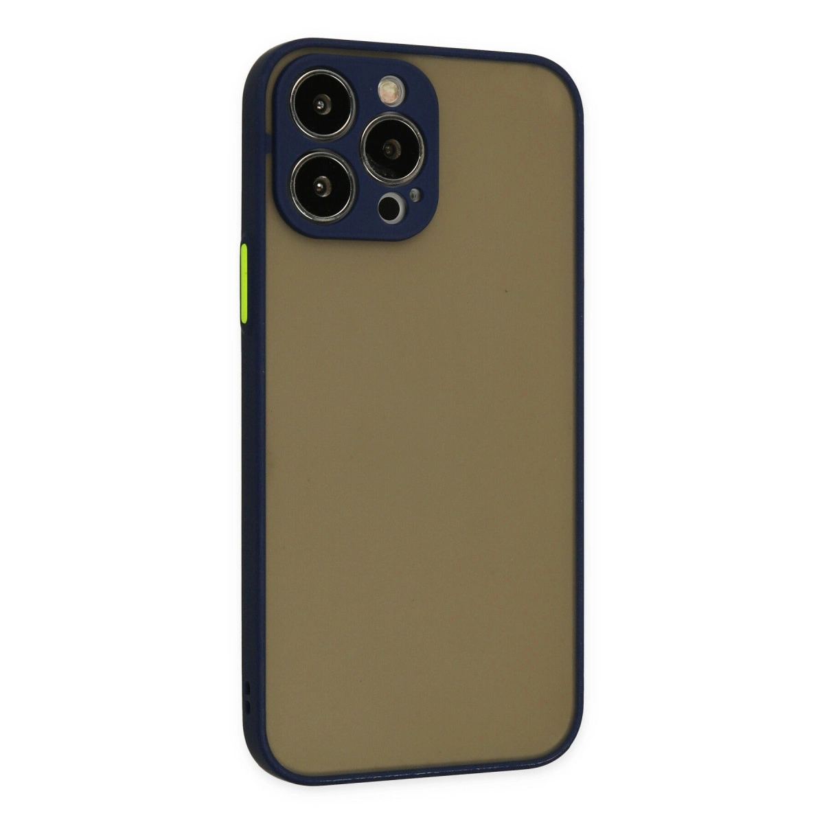 Apple İphone 14 Pro Max Kılıf Montreal Silikon Kapak - Lacivert