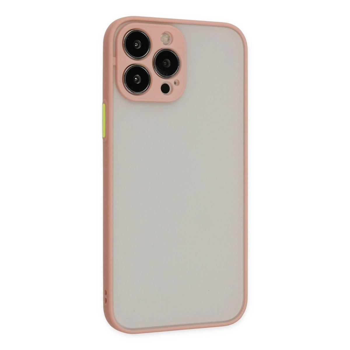 Apple İphone 14 Pro Max Kılıf Montreal Silikon Kapak - Pembe