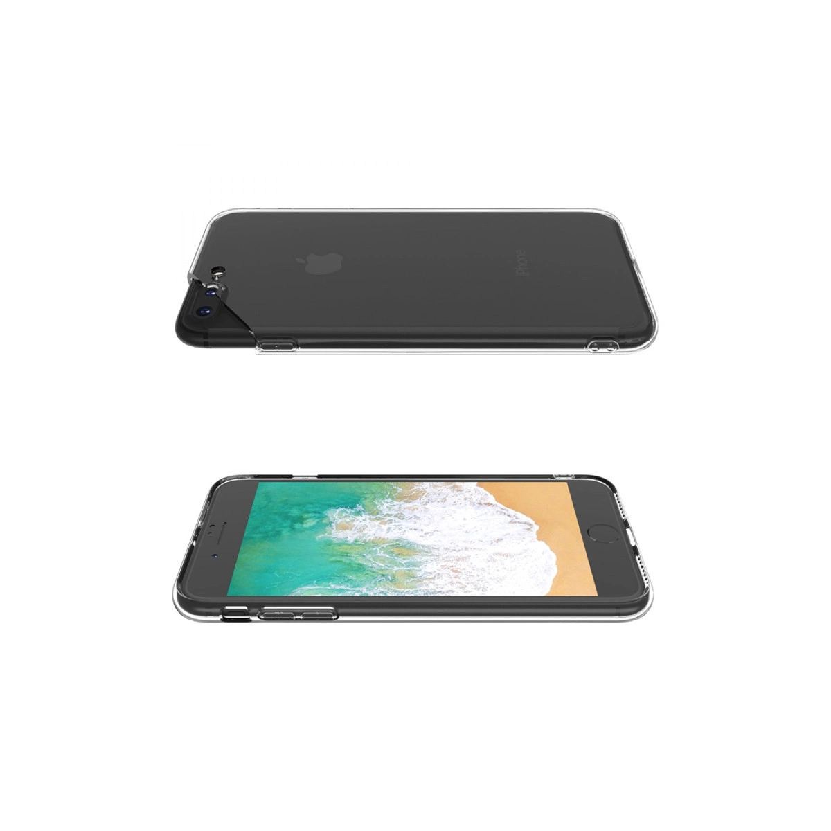 Apple İphone 8 Plus Kılıf Deluxe 2mm Şeffaf Silikon