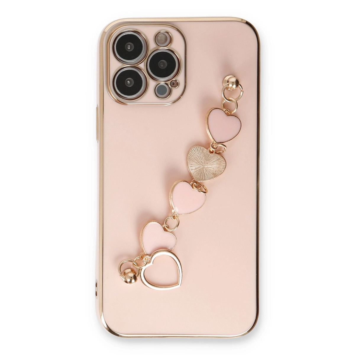 Apple İphone 14 Pro Max Kılıf Esila Silikon - Pudra
