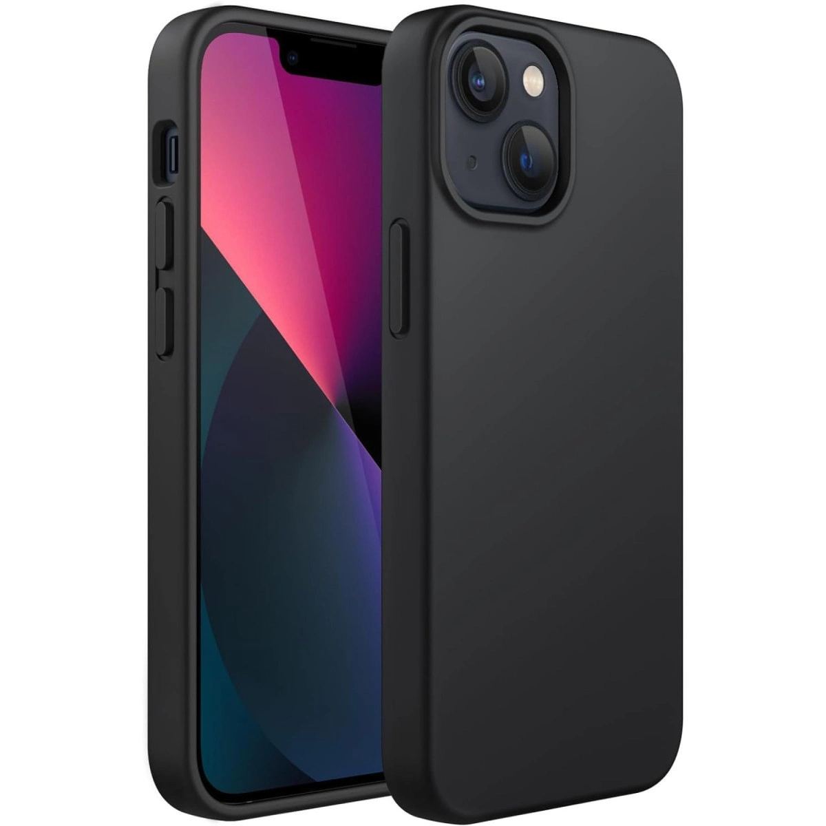 Apple İphone 14 Plus Kılıf First Silikon - Siyah