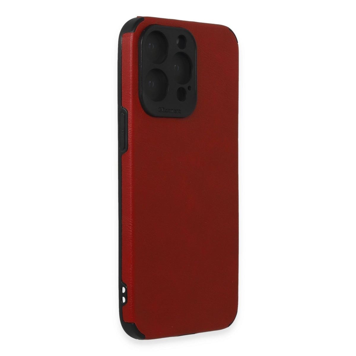 Apple İphone 15 Pro Kılıf Loop Deri Silikon - Kırmızı