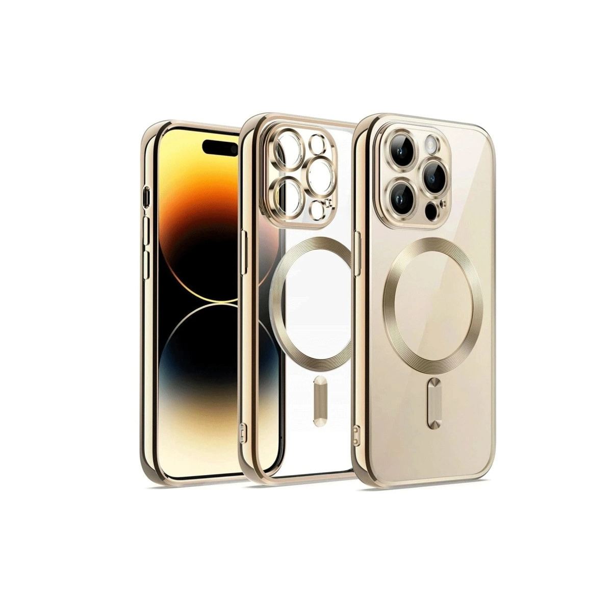 Apple İphone 13 Pro Max Kılıf Kross Magneticsafe Kapak - Gold