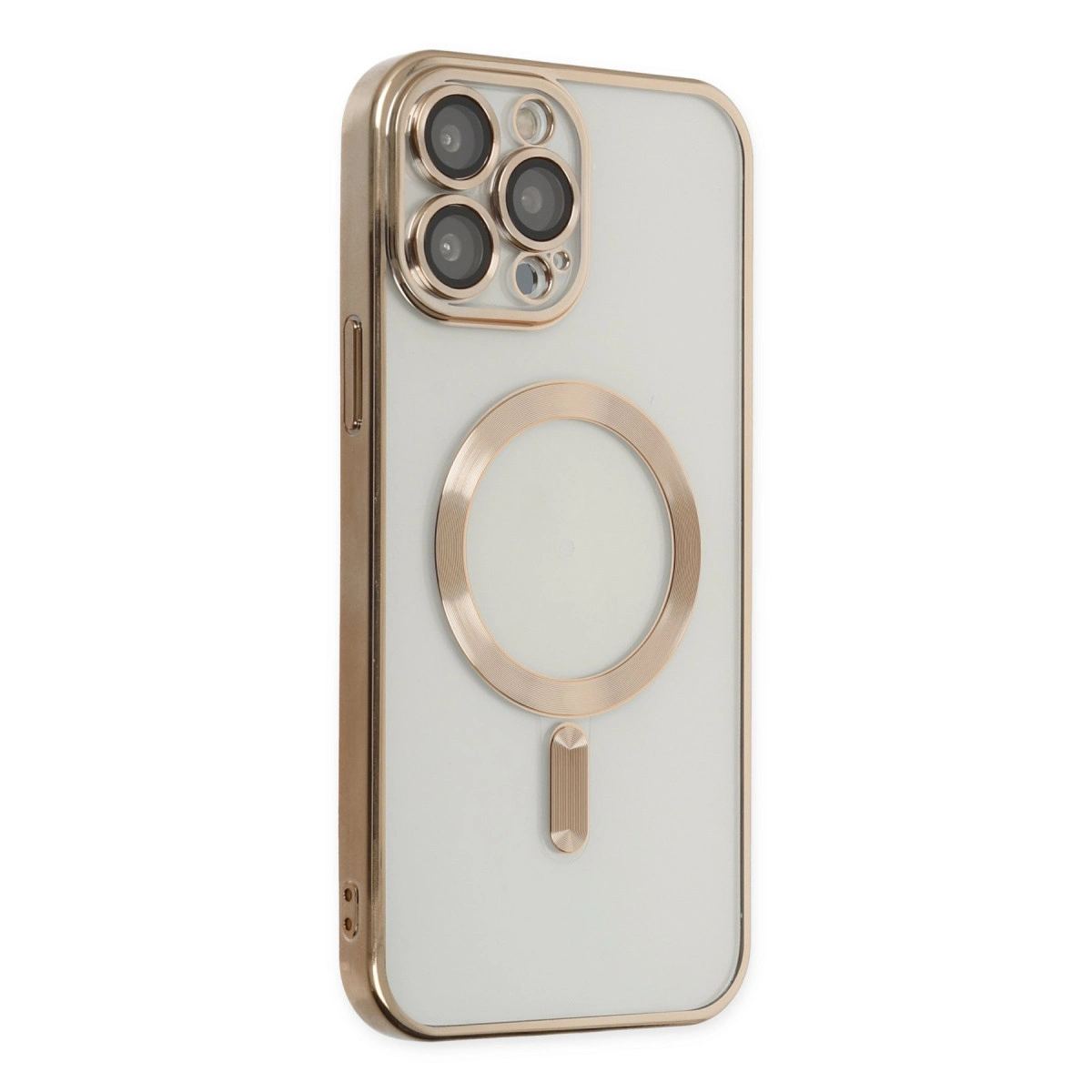 Apple İphone 13 Pro Max Kılıf Kross Magneticsafe Kapak - Gold