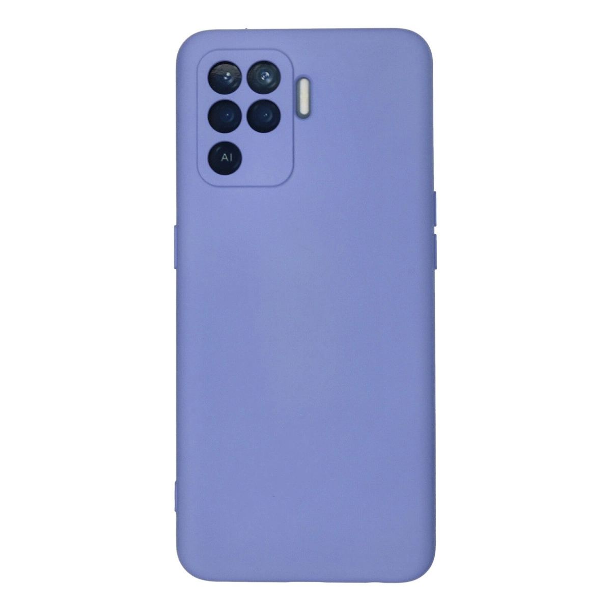 Oppo Reno 5 Lite Kılıf Nano İçi Kadife Silikon - Lila