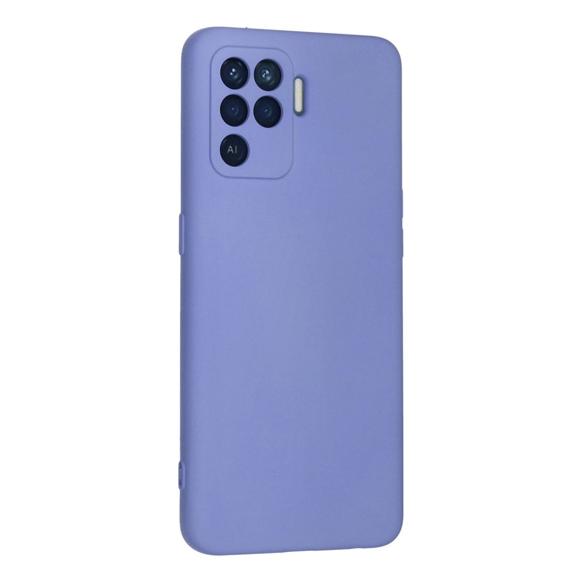 Oppo Reno 5 Lite Kılıf Nano İçi Kadife Silikon - Lila