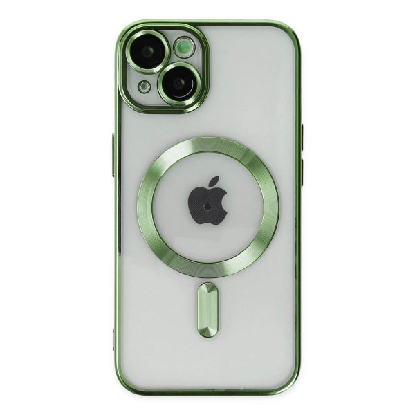 Apple İphone 14 Plus Kılıf Kross Magneticsafe Kapak - Koyu Yeşil