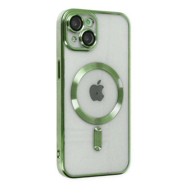 Apple İphone 14 Plus Kılıf Kross Magneticsafe Kapak - Koyu Yeşil