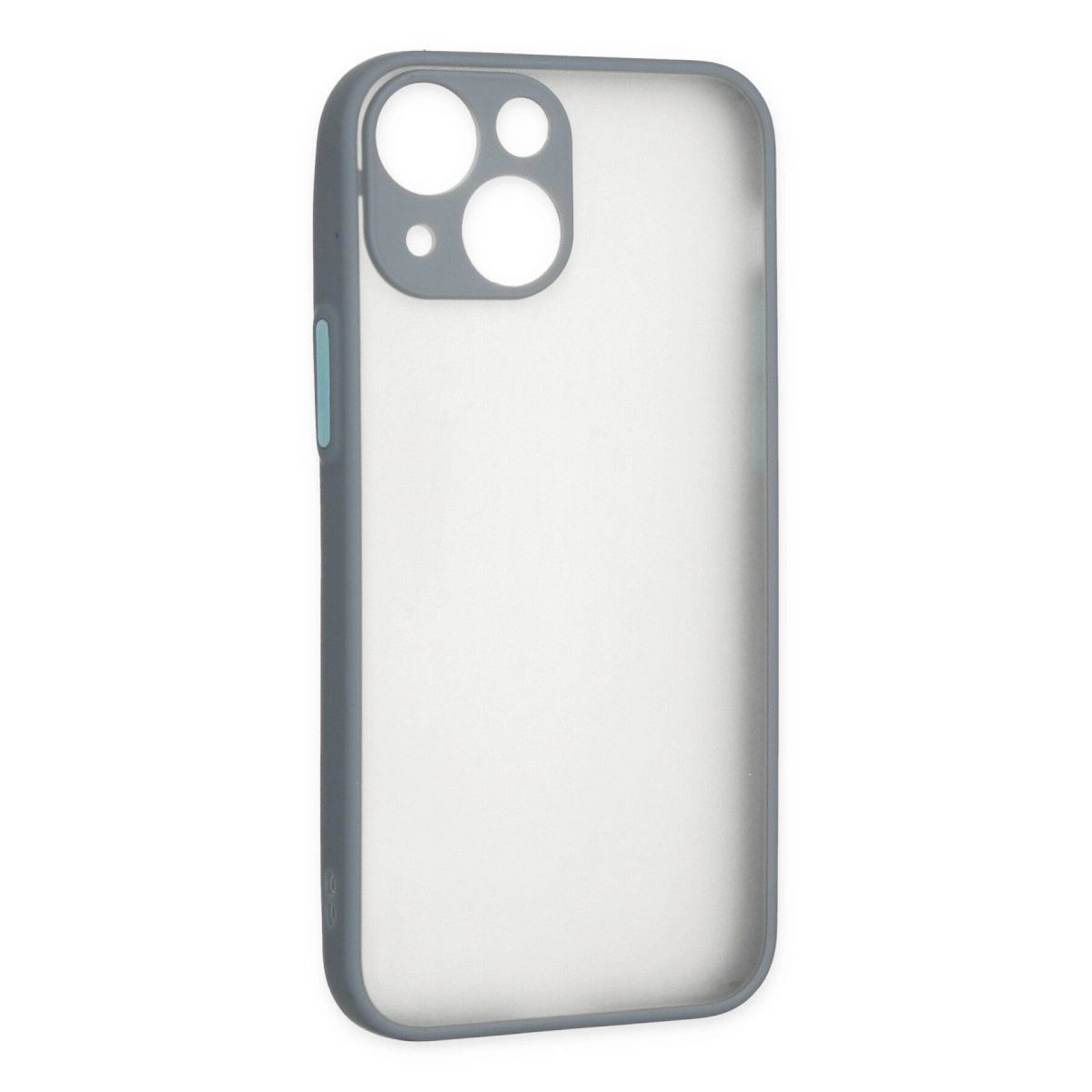 Apple İphone 15 Plus Kılıf Montreal Silikon Kapak - Gri