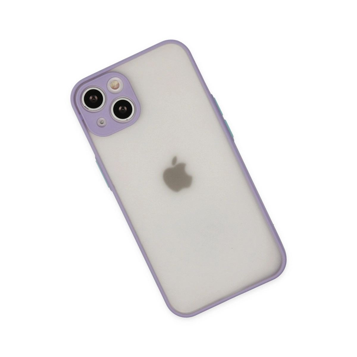 Apple İphone 15 Plus Kılıf Montreal Silikon Kapak - Mor