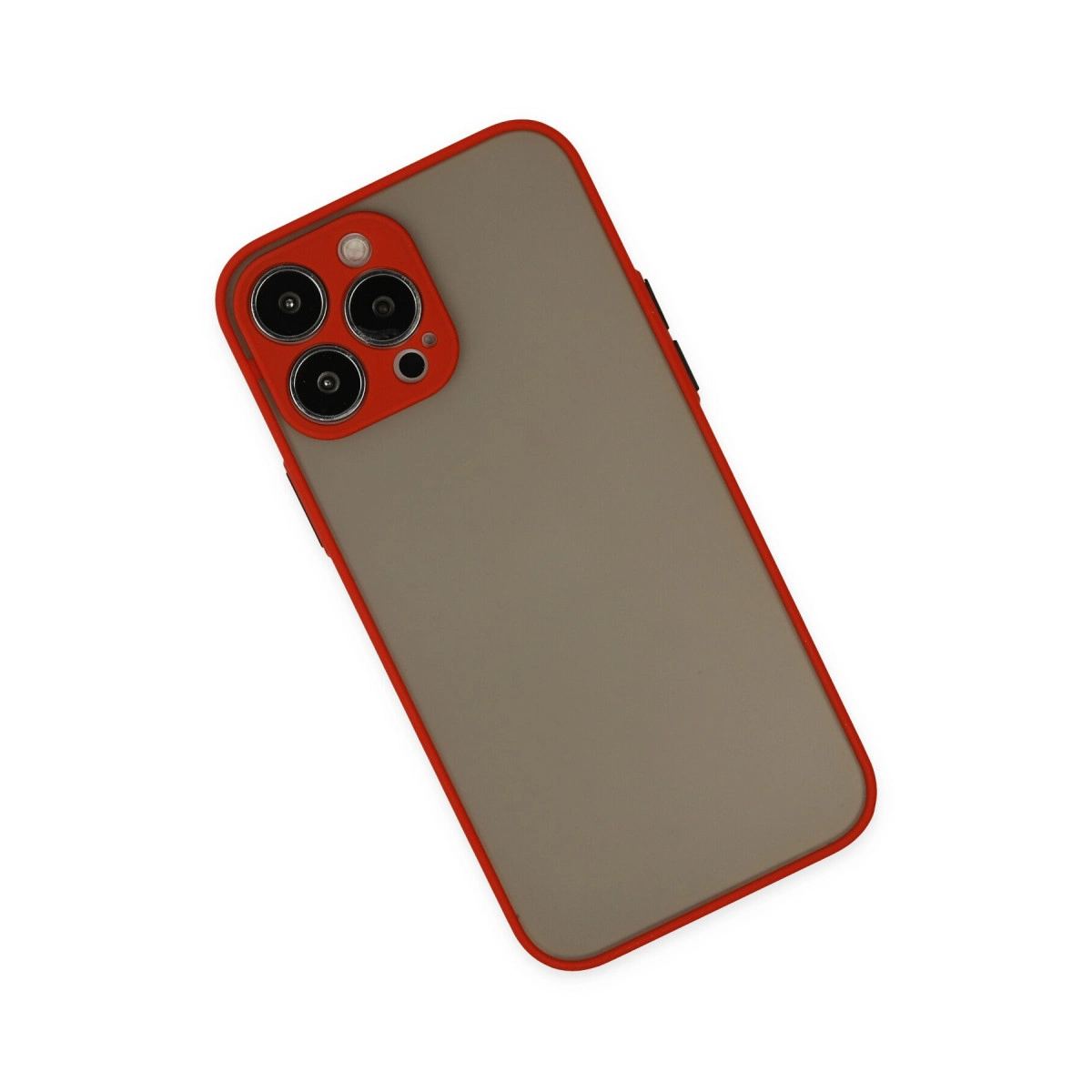 Apple İphone 15 Pro Kılıf Montreal Silikon Kapak - Kırmızı