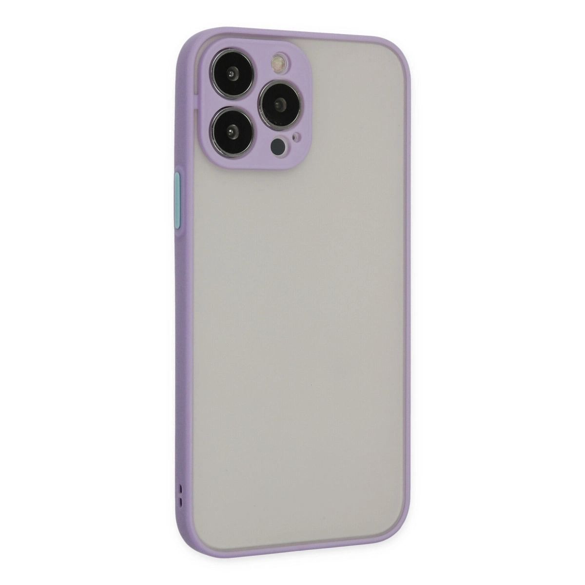 Apple İphone 15 Pro Kılıf Montreal Silikon Kapak - Mor