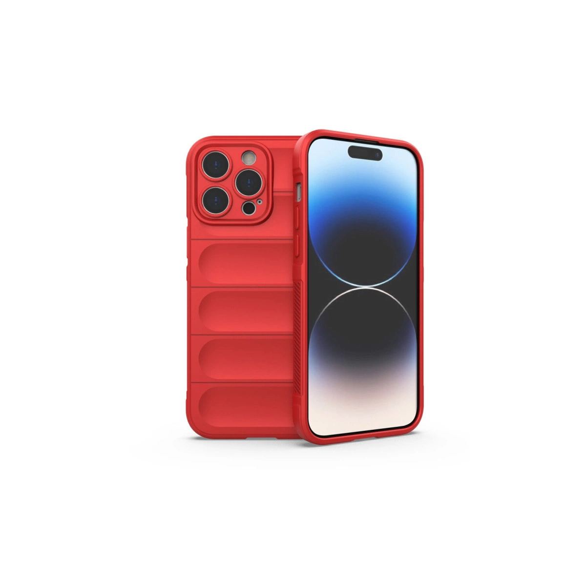 Apple İphone 15 Pro Max Kılıf Optimum Silikon - Kırmızı