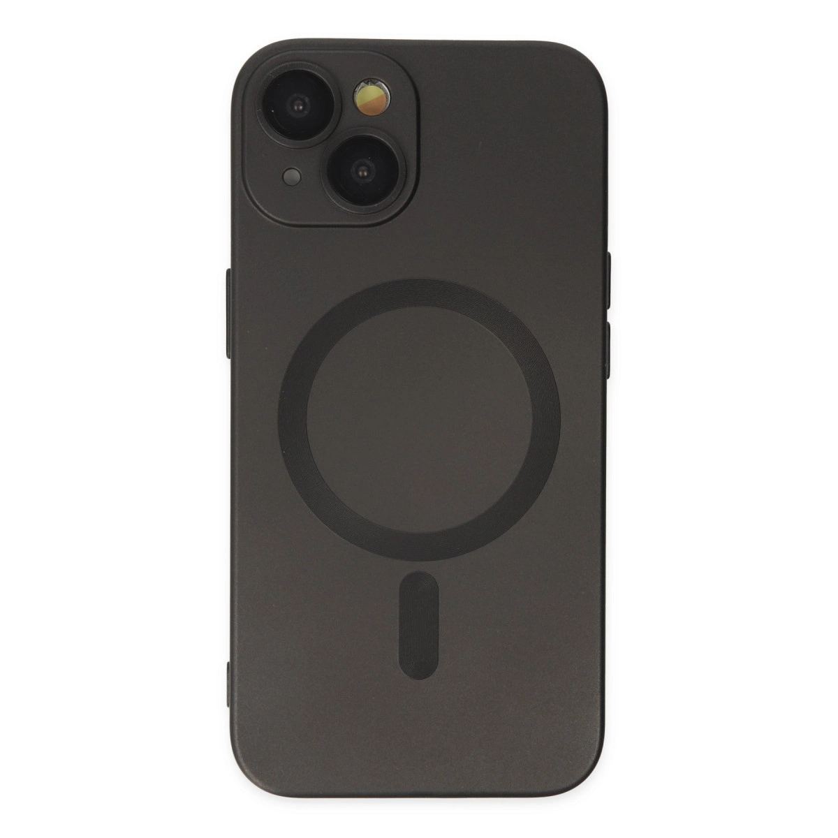 Apple İphone 14 Plus Kılıf Moshi Lens Magneticsafe Silikon - Siyah