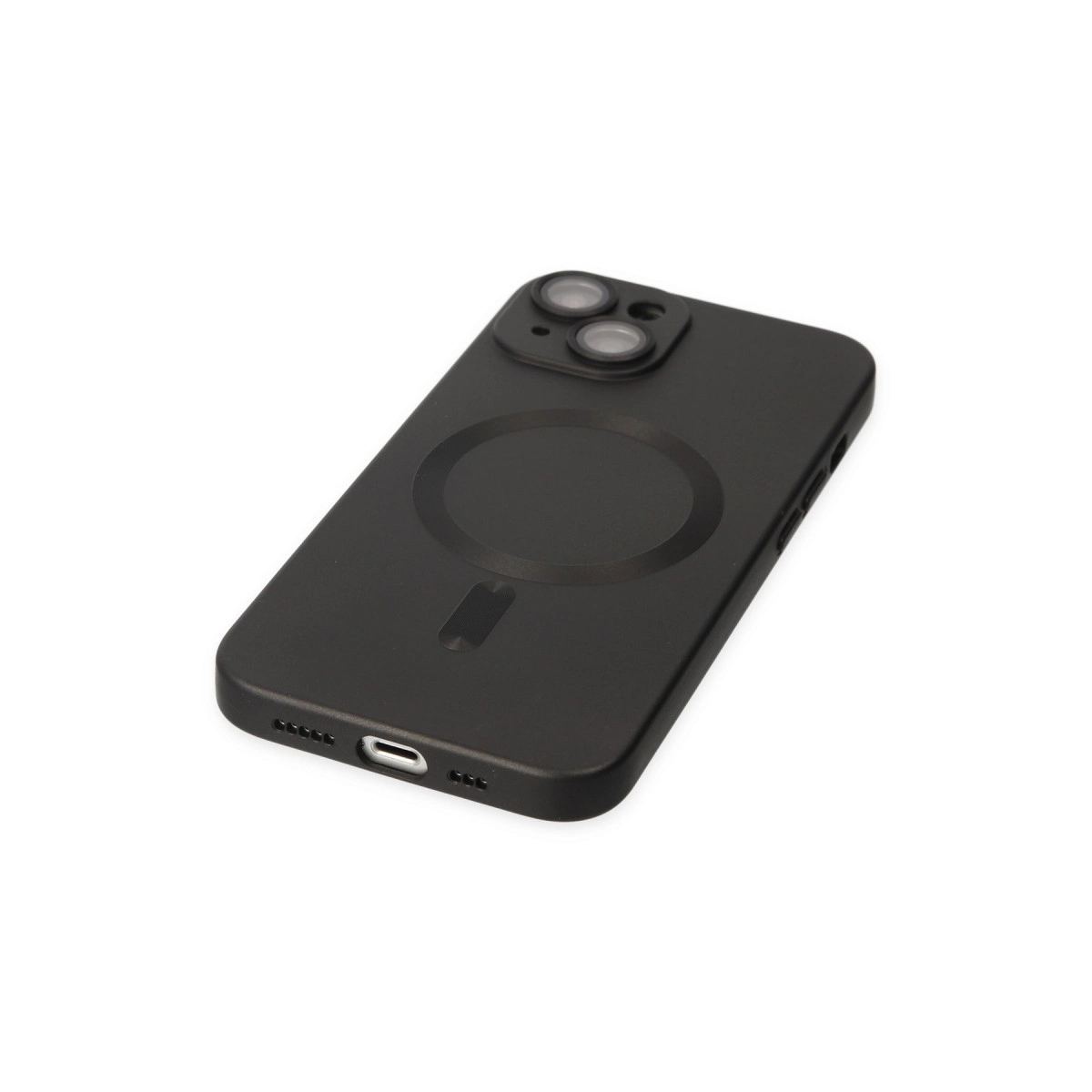 Apple İphone 14 Plus Kılıf Moshi Lens Magneticsafe Silikon - Siyah