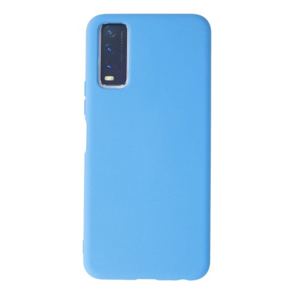 Vivo Y11s Kılıf Nano İçi Kadife Silikon - Mavi
