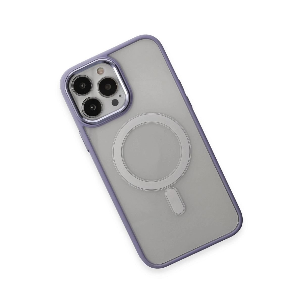 Apple İphone 15 Pro Kılıf Room Magneticsafe Silikon - Lila