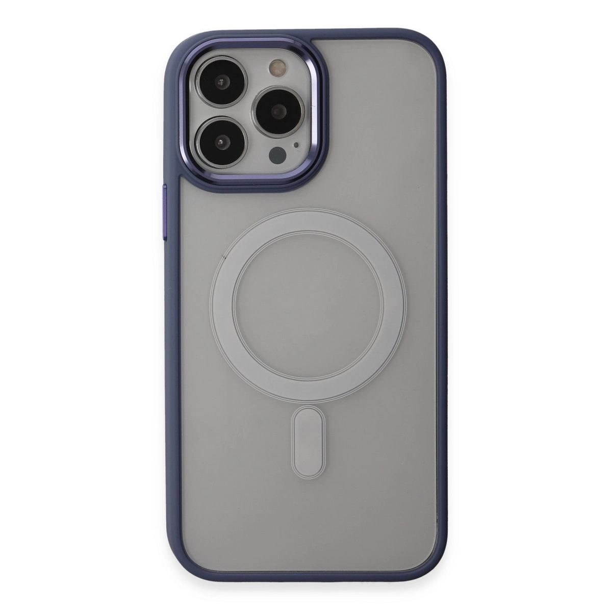 Apple İphone 15 Pro Max Kılıf Room Magneticsafe Silikon - Sierra Blue
