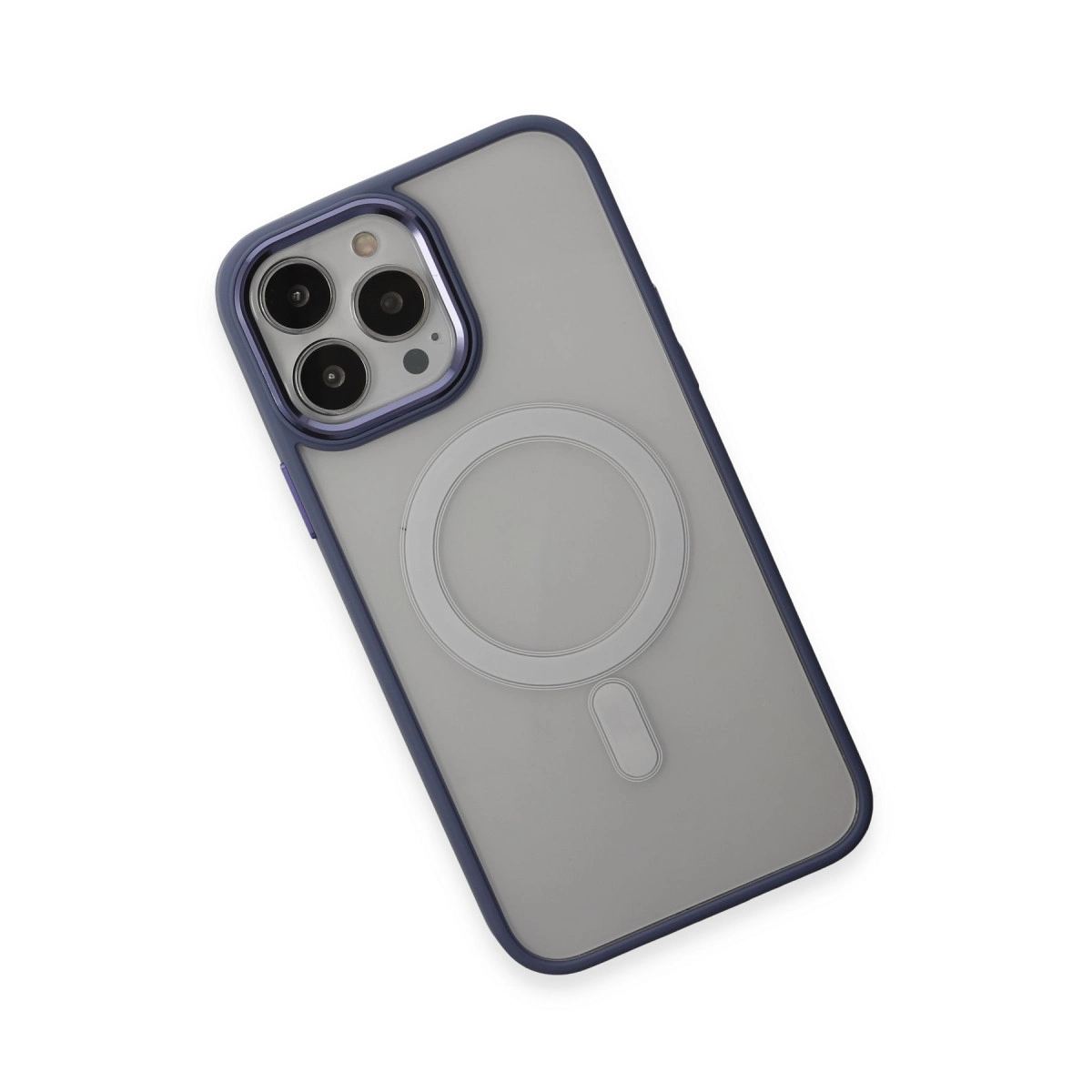 Apple İphone 15 Pro Max Kılıf Room Magneticsafe Silikon - Sierra Blue