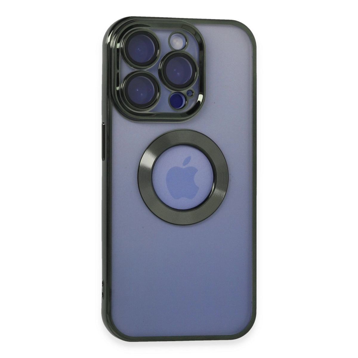 Apple İphone 15 Pro Kılıf Slot Silikon - Köknar Yeşili
