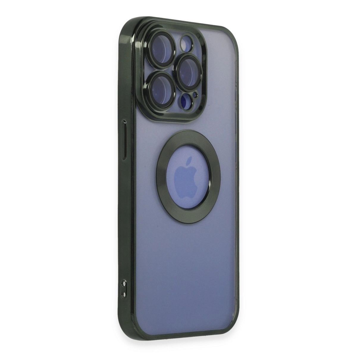 Apple İphone 15 Pro Kılıf Slot Silikon - Köknar Yeşili