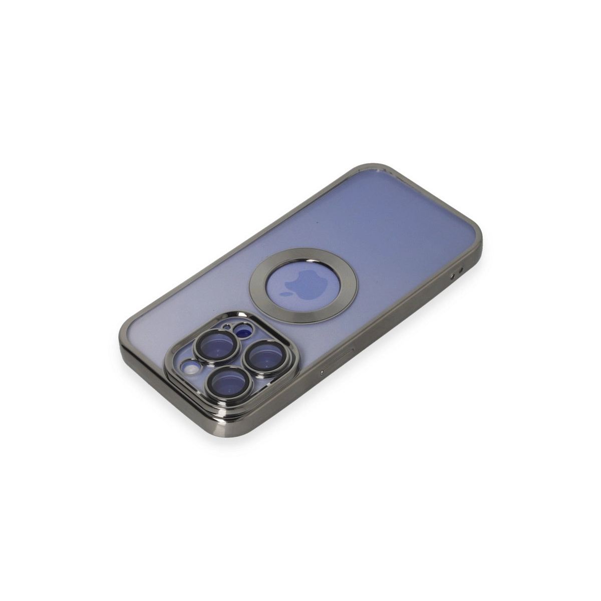 Apple İphone 15 Pro Kılıf Slot Silikon - Titan Gri