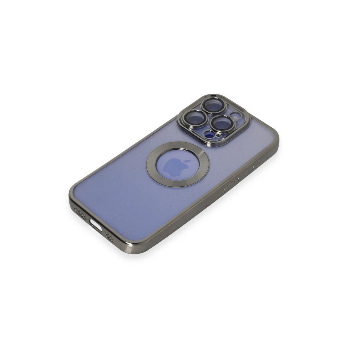 Apple İphone 15 Pro Kılıf Slot Silikon - Titan Gri