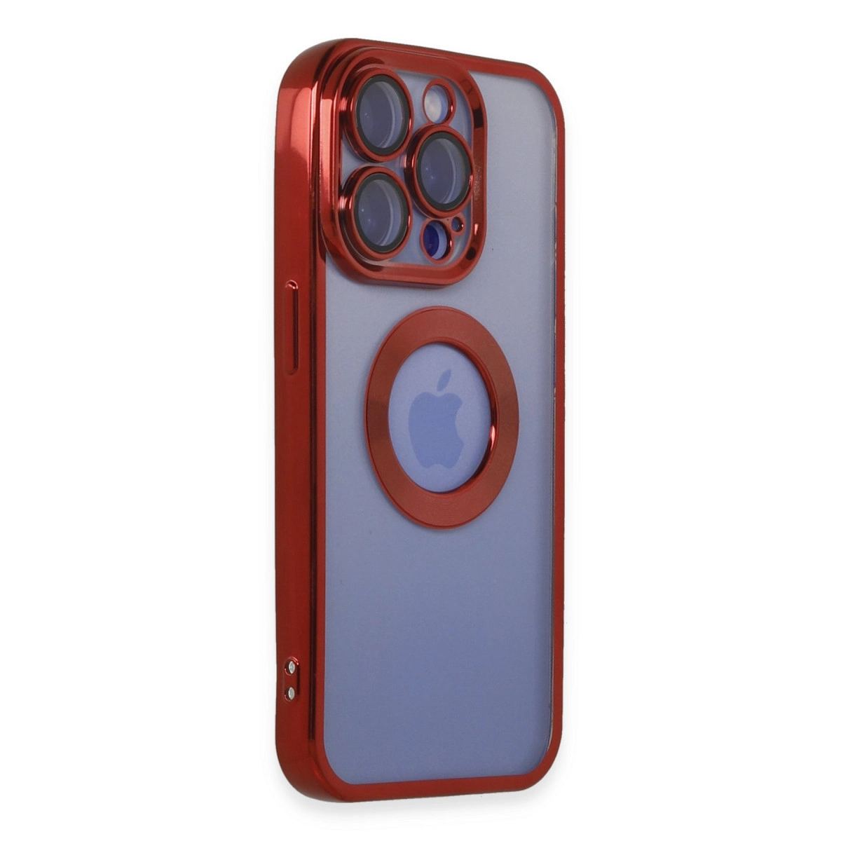 Apple İphone 15 Pro Kılıf Slot Silikon - Kırmızı