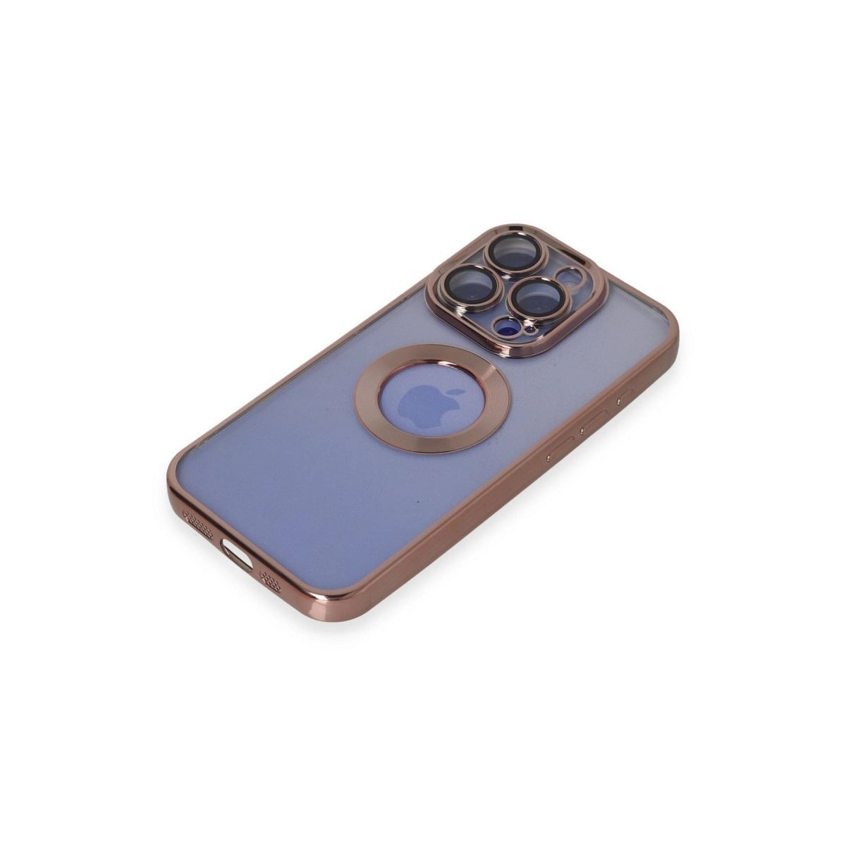 Apple İphone 15 Pro Max Kılıf Slot Silikon - Rose Gold
